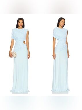 DEME BY GABRIELLA Lisette dress in Icy blue